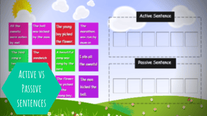 Active vs Passive sentences