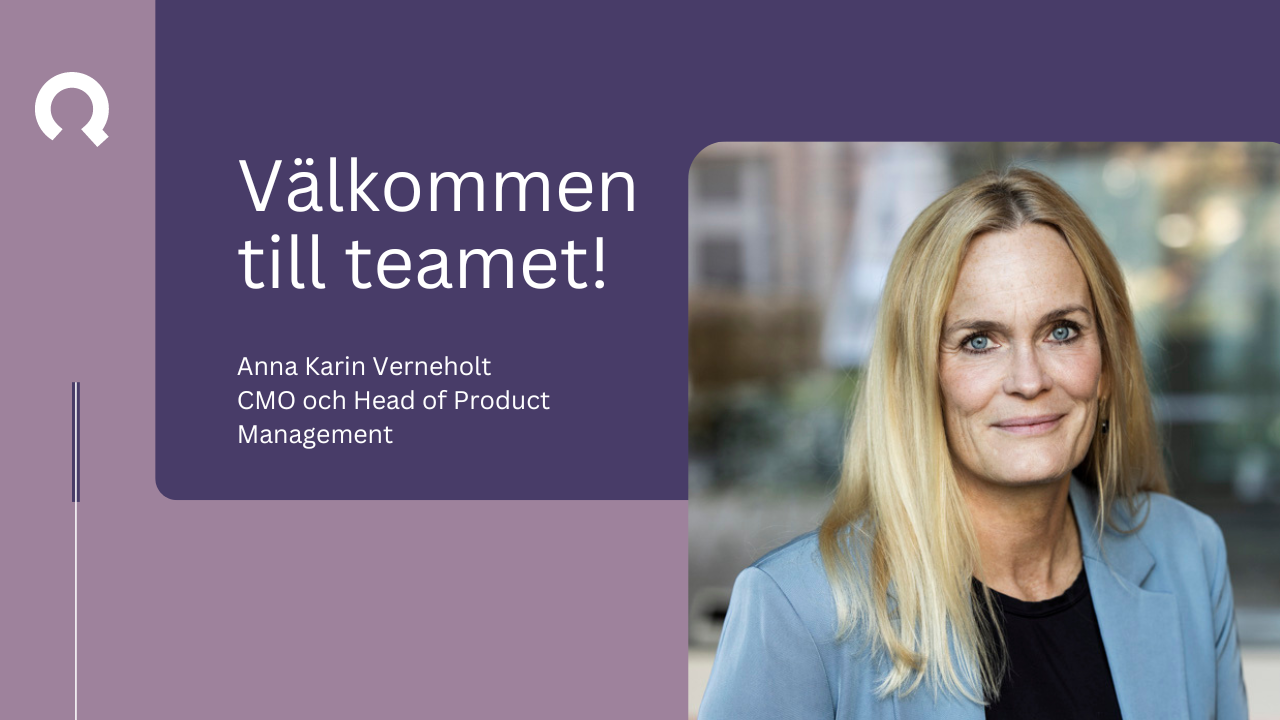 Anna Karin Verneholt CMO and Head of Product Management SV