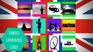 Famous landmarks cards