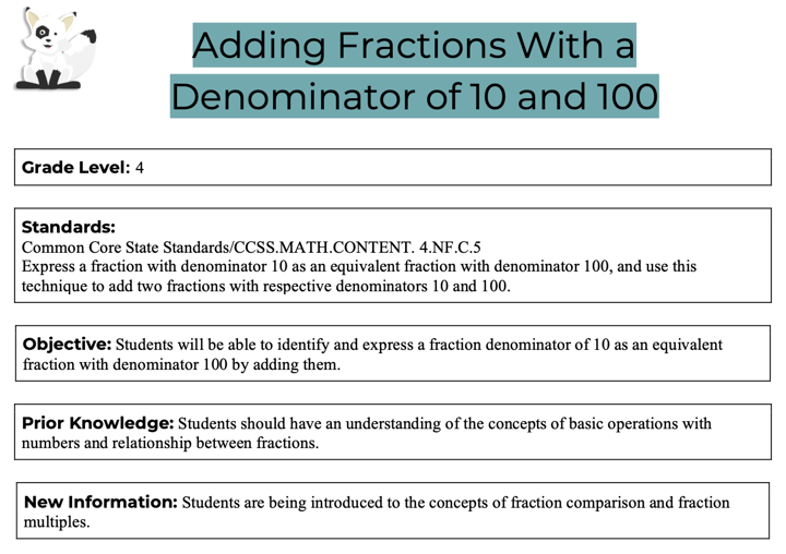 Lesson Plan Example