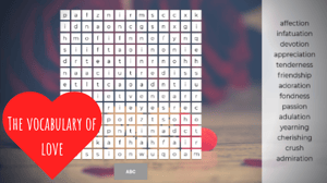 The vocabulary of love