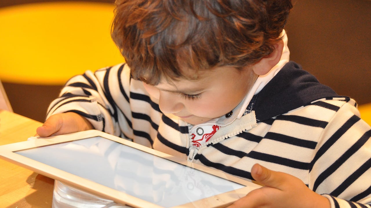 boy with tablet