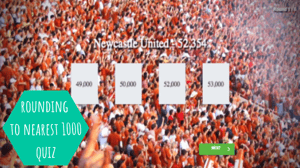 rounding nearest 1000 quiz
